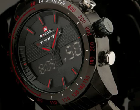 Naviforce 精工双显机芯特种军表时...