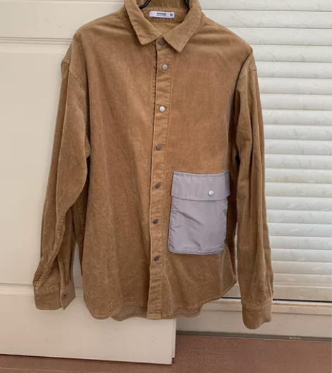 热风衬衫外套 男 M/170码  胸围10...