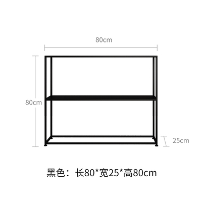 北欧简约玄关靠墙铁艺架子落地收纳床边书架客...