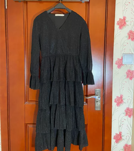 s码数蛋糕裙，亮闪闪面料，单穿或者打底都很...