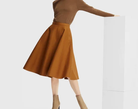 女装 高腰棉质大摆裙 412872 优衣库...