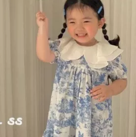 甜甜圈vanilla青花瓷公主裙100码，...