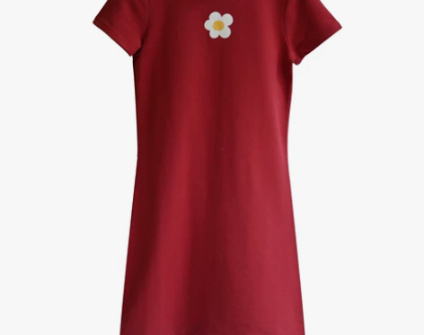 【不退不换】向日长物泫雅风显肤色花朵长T连...