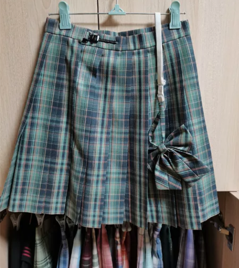 深绿格子原创正品JK格裙日系学院风jk百褶...