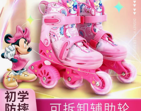 迪士尼溜冰鞋儿童初学者小童3岁5男童幼儿女...
