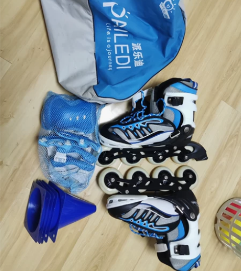 派乐迪单排轮滑鞋 可调节大小，38-41码...