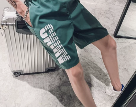 休闲短裤男夏季外穿五分裤潮牌ins爆款速干...