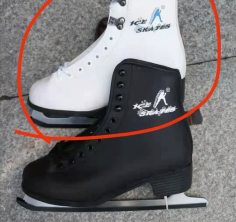 转一双花样滑冰鞋，专业比赛鞋，只试穿过一次...