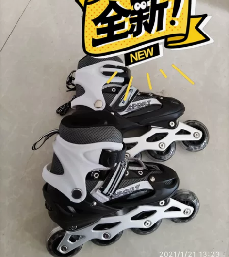 全新 轮滑鞋转卖，因轮滑教学点关门 鞋子可...