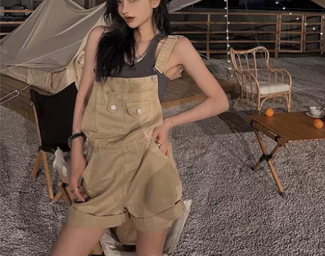 牛仔短裤女小个子高腰阔腿裤显瘦夏季2022...