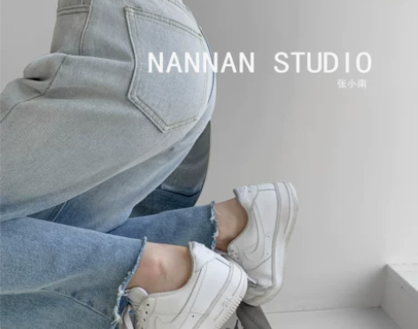 欧美辣妹风渐变牛仔裤女高腰显瘦直筒阔腿裤宽...