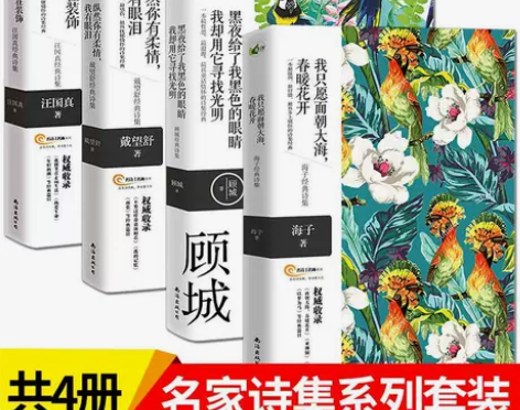 正版共4册海子顾城汪国真戴望舒诗集现当代诗...