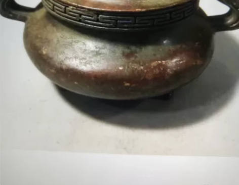 老铜香炉双耳镂空香炉仿古家用奉熏香炉茶道供...