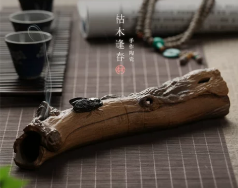 陶瓷香薰炉禅意线香香插香座 沉香盒檀香炉 ...