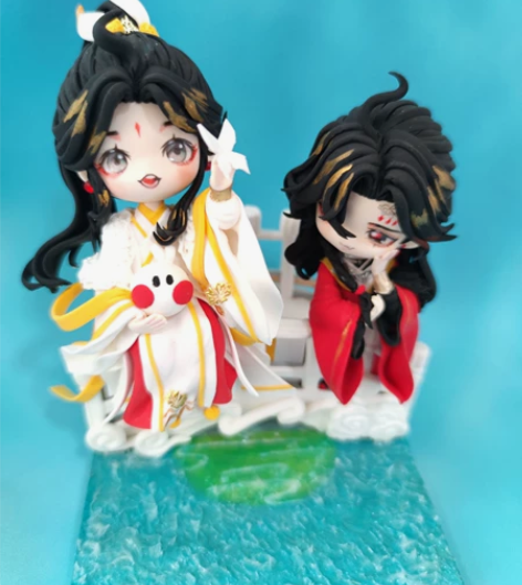 天官赐福粘土手办定制，客单展示，定金链接！...