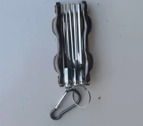 厂家直销福冈工具便携折叠式内六角扳手多功能...