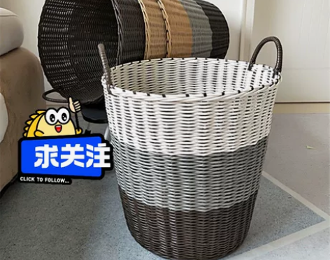 全新包邮￥7.9元脏衣篮脏衣服收纳筐篮粗管...