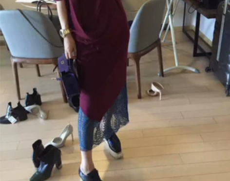 三毛衣柜 三角下摆不规则羊毛T 试穿一次没...