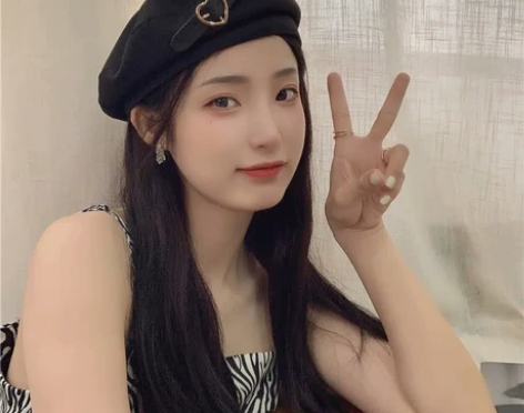 可交换 黑色甜拽金属贝雷帽女夏季透气复古优...