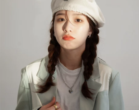 贝雷帽女春夏季薄款英伦复古字母纯色画家帽韩...