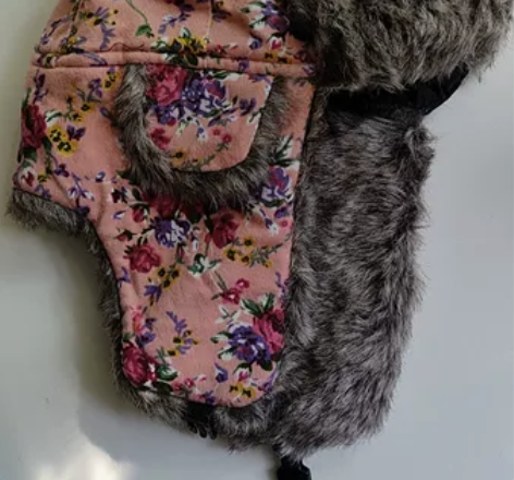 女款碎花雷锋帽 56-58cm全新￥11