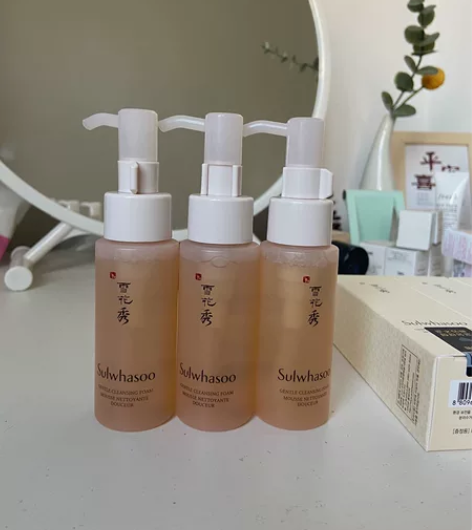 雪花秀顺行洁面洗面奶50ml中样，全新，购...