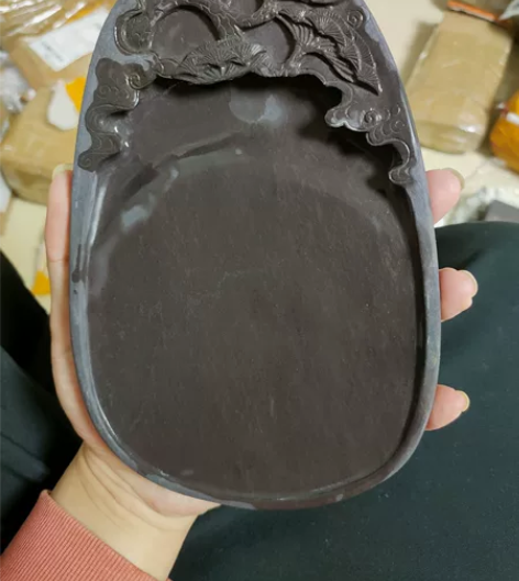 端砚，工艺厂时期老货，钢刀工，重新拿出来抛...