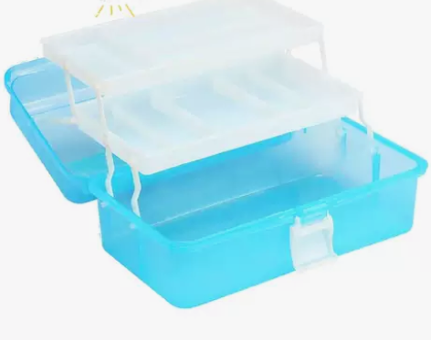 全新677透明美术素描工具箱铅笔工具盒，三...