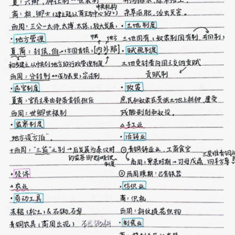 高中历史笔记 高考笔记 PDF版 本人22...