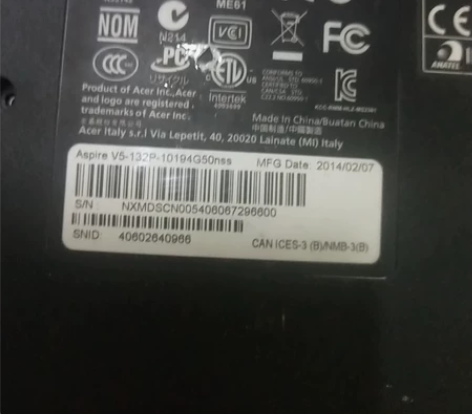 宏碁，acer，aspire v5－132...