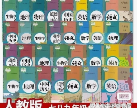 二手人教版初中语文数学英语物理化学生物政治...