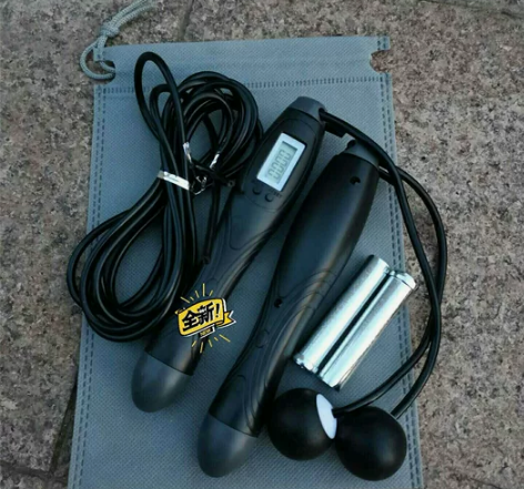 全新可拆卸负重款智能计数跳绳钢丝绳无绳球两...