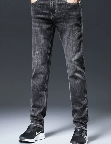 男士牛仔裤直筒宽松潮牌新款裤子男