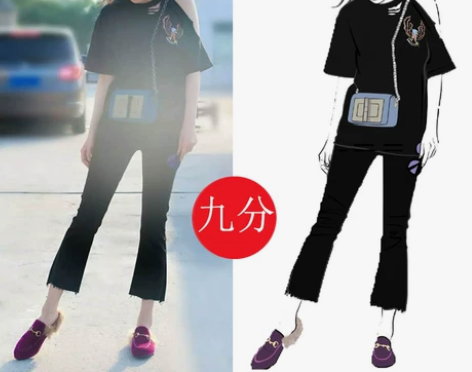 夏秋新款微喇叭裤女韩国显瘦高腰弹力牛仔阔腿...