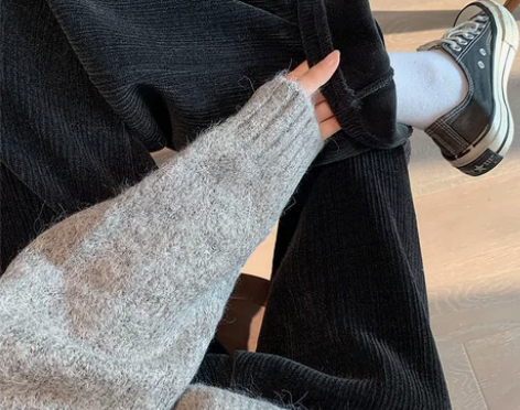 【国庆价】雪尼尔阔腿裤女春秋冬季高腰垂坠感...