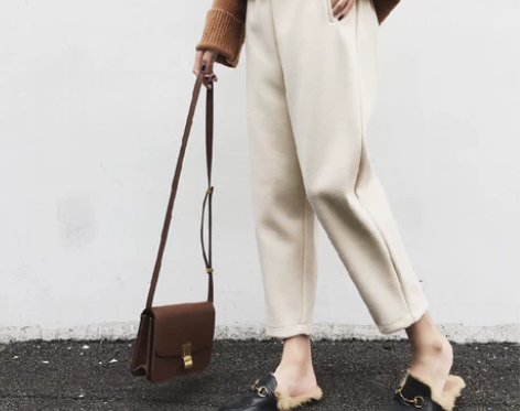 阔腿裤女秋冬毛呢加厚裤子九分哈伦裤女韩版休...