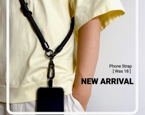 WAS 18手机挂绳 斜挂绳子10MM结实...