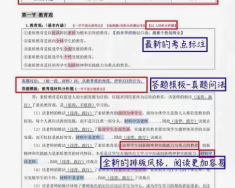 教师资格证考试22下最新考点模板 小学 ！...