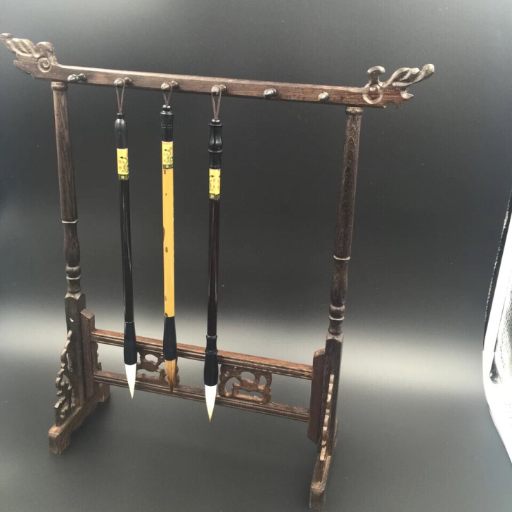 鸡翅木笔架毛笔架