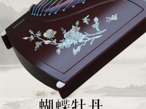 仙声乐器大师签名古筝实木嵌彩螺专业演奏古筝...