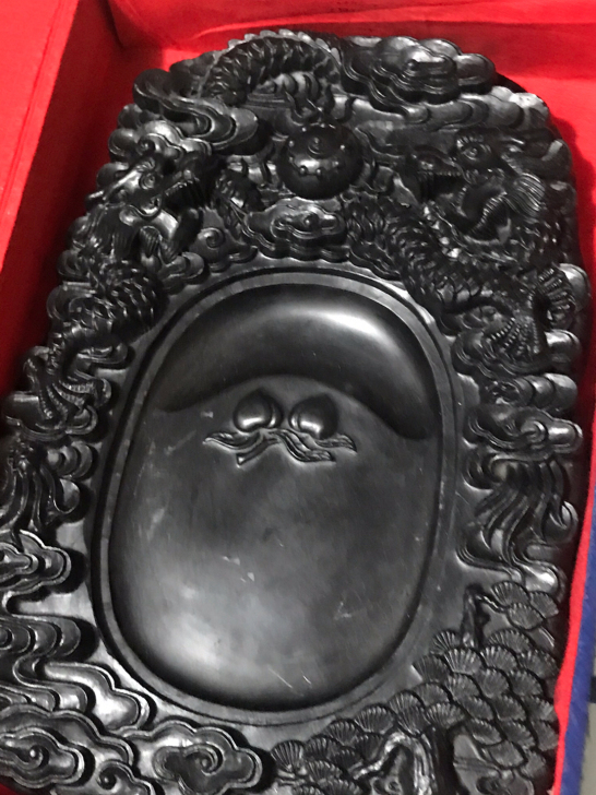 八十年代的老砚台【售出欣赏】，非物质文化遗...