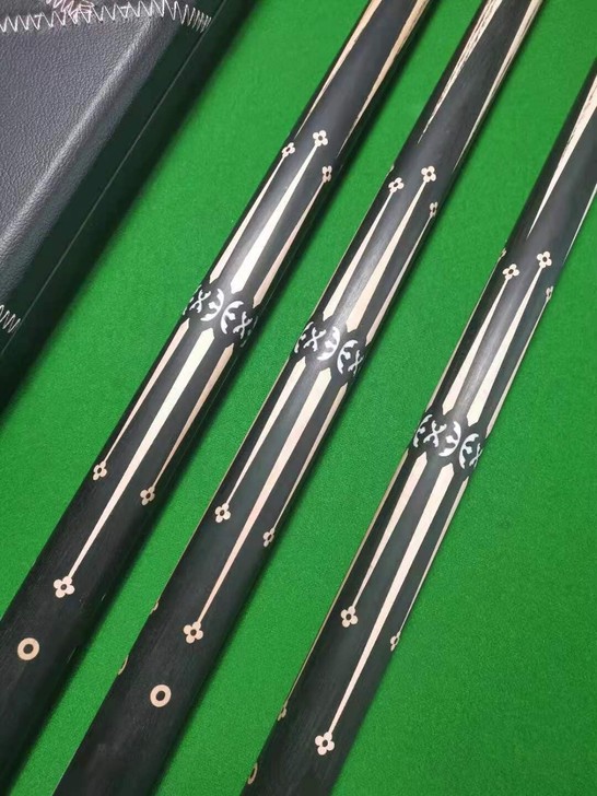 手工杆 极品纹路 野豹G1同款免漆黑檀台球...