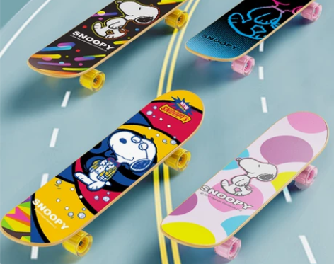 史努比snoopy滑板初学者儿童专业板成人...