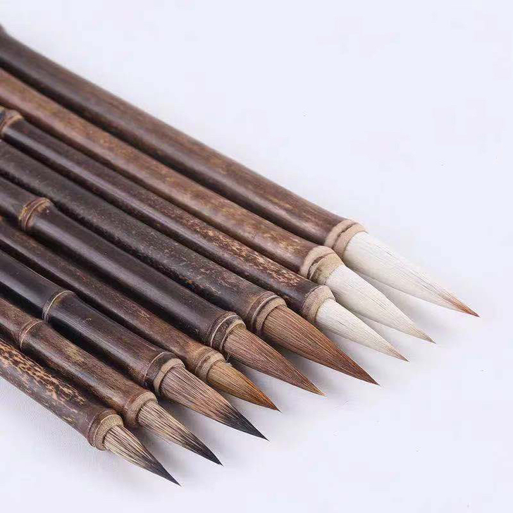 自产自销,一支都是 批发价!所有毛笔都是老...