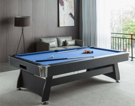 台球桌标准型家用桌球台成人折叠室内美式黑八...