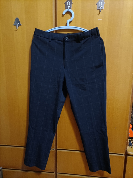 优衣库 男装 休闲商务九分裤聪明裤 棉质抽...