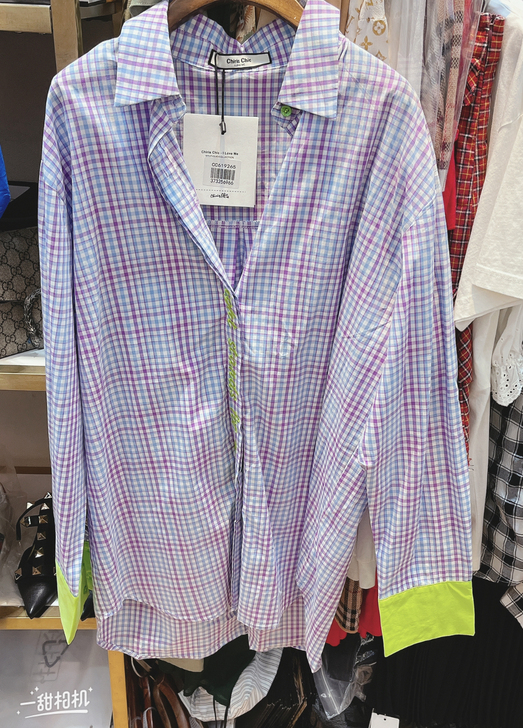 2021秋天长袖格子衬衫长袖