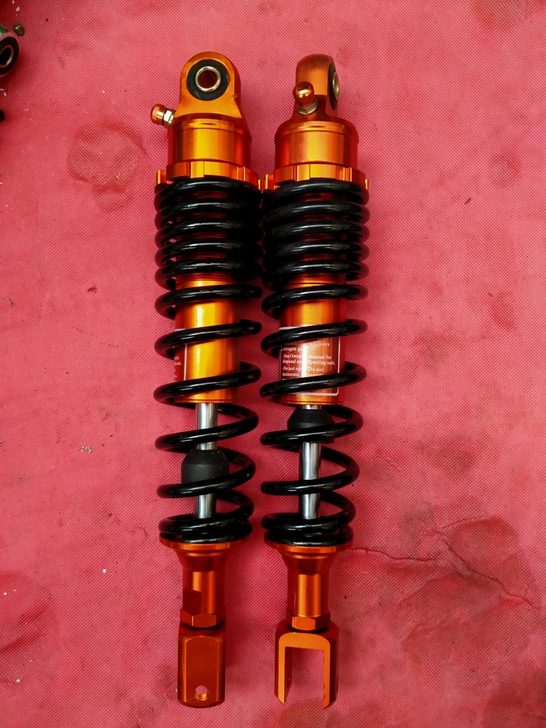 摩托车电动车后减震器叉口气囊款，孔距325...