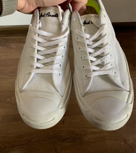 converse匡威开口笑JackPurcell 44码 白...