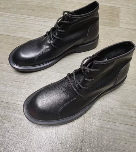 【断码头层牛皮短靴男皮鞋】特价处理头层牛皮...